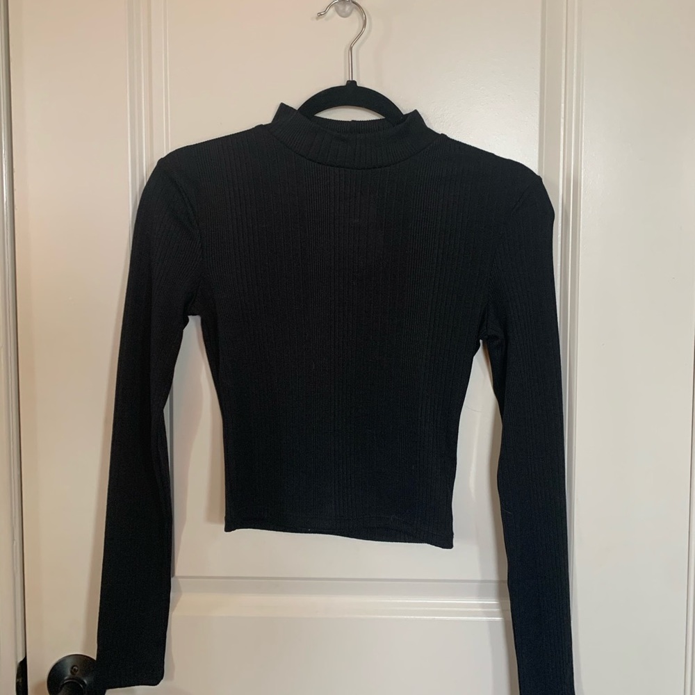 Black Long Sleeve Top